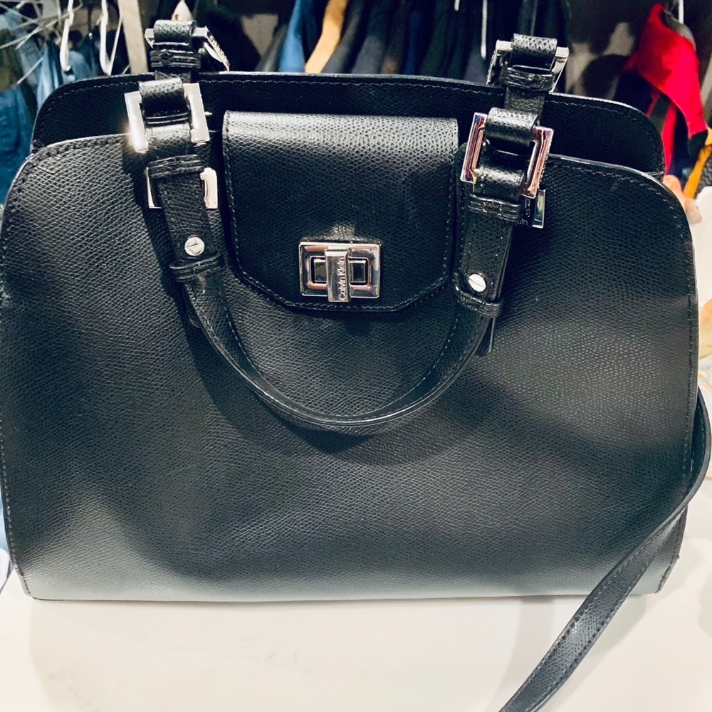 Calvin Klein Leather Satchel